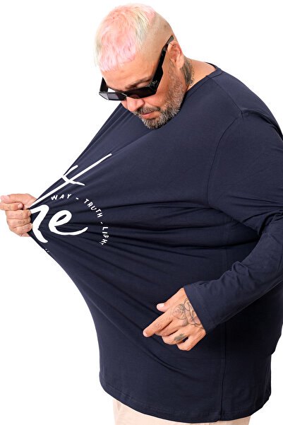 ModeXL Ανδρικό μακρυμάνικο μπλουζάκι Mode XL THE SED U25103