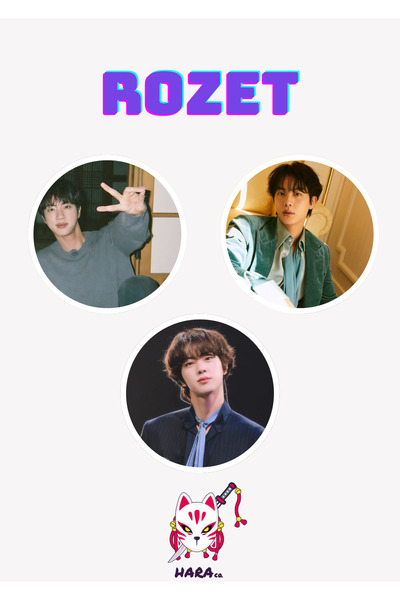 Hara Company BTS Kpop Jin Rozet 3’lü Rozet