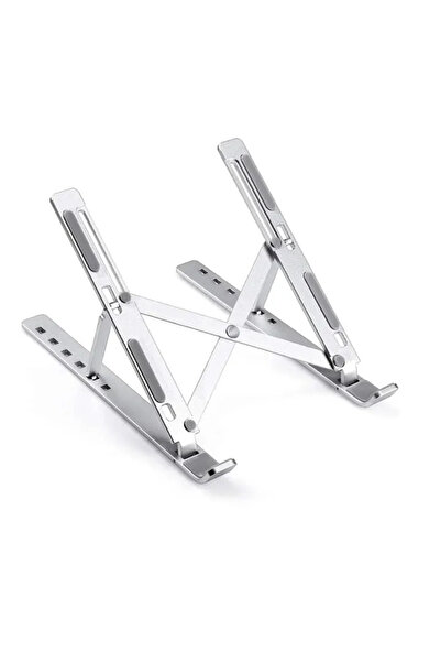 Generic حامل كمبيوتر محمول قابل للتعديل من سبائك الألومنيوم لأجهزة الكمبيوتر المحمولة/اللوحية مقاس 10 إلى 17 بوصة