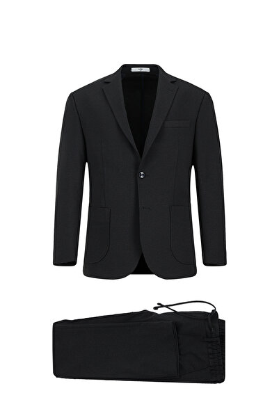 Kiğılı Regular Fit Patterned Elastic Waist Drawstring Suit