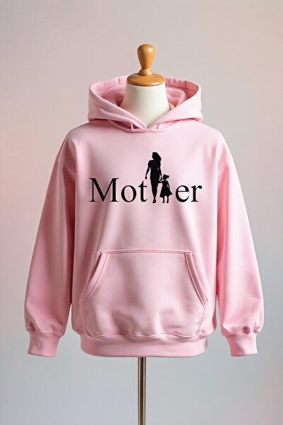 Vordevia Hanorac supradimensionat din bumbac imprimat Mother, cu 3 fire