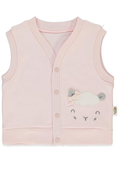 Bebetto Organic Interlock Vest (Organic Sleepy Sheepy) Pink