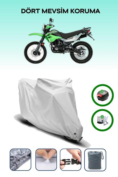 Breen Gray Tail Bag and Lock Compatible Mondial X-Treme Max 200I Compatible M...