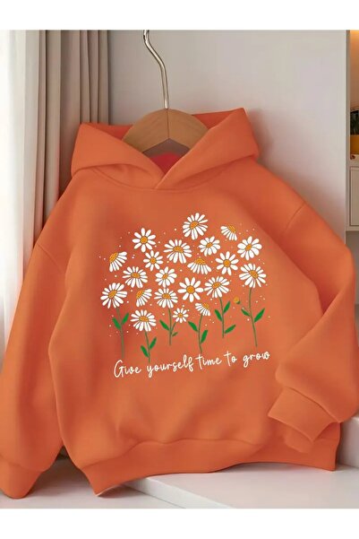 oneagılyazı Sa kapuljačom Dukserica za decu Bela tratinčica cvet Štampano