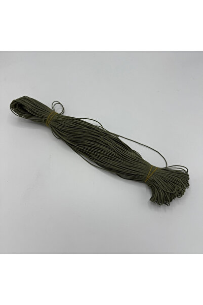 Aynalı Κερωμένο κορδόνι χακί