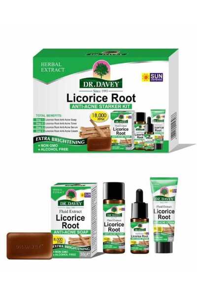 Dr. Davey دكتور ديفي مجموعة جذور عرق السوس للعناية بالبشرة