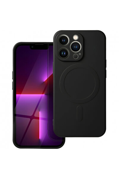 OEM Husa MagSafe pentru Apple iPhone 16 Pro Max, OEM, Silicone Mag, Neagra