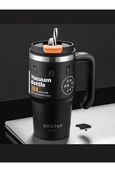 Shotay ترمس موج ماتارا 650 مل لون أسود - SHT-ST-8163