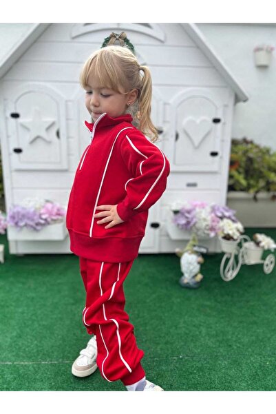 neokids Neo Kids Fermuarlı Kırmızı Eşofman Takımı