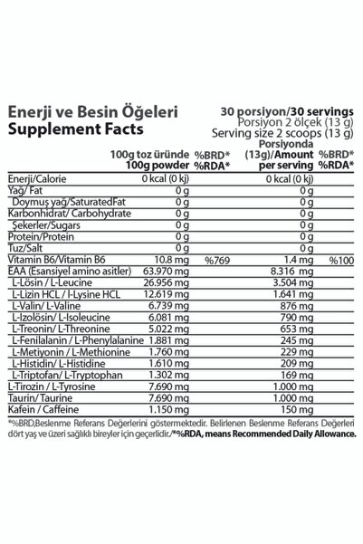 Hardline Amino9 Eaa Nrgy Yeşil Elma Limonlu