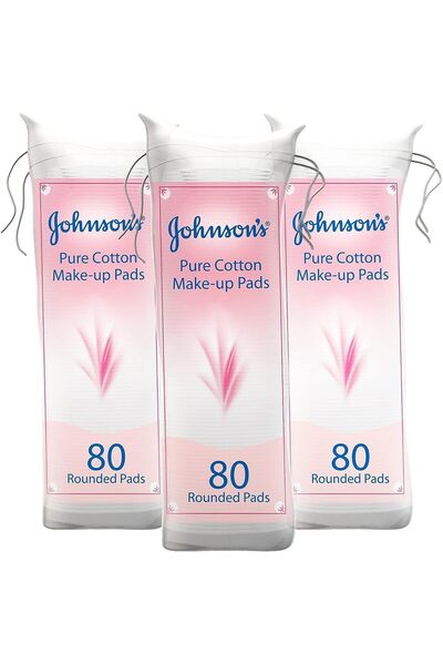 Johnson & Johnson Adult Makeup Remover Pads Pack of 3 x 80