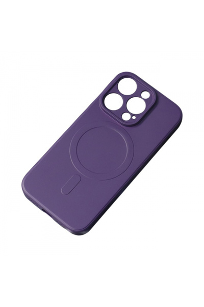 OEM Husa MagSafe pentru Apple iPhone 15 Pro, OEM, Silicone, Mov