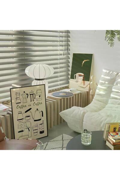 Esci Design Framed Coffee Corner Painting - Kitchen Painting - Kitchen Wall Art - Trend Painting - Kahve1002