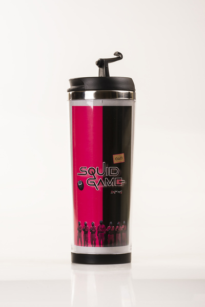 MUKKO HOME 360 ml Steel Thermos Mug – Squid Game Design, Steel Inner Chamber, Hot and Cold Drink Cup