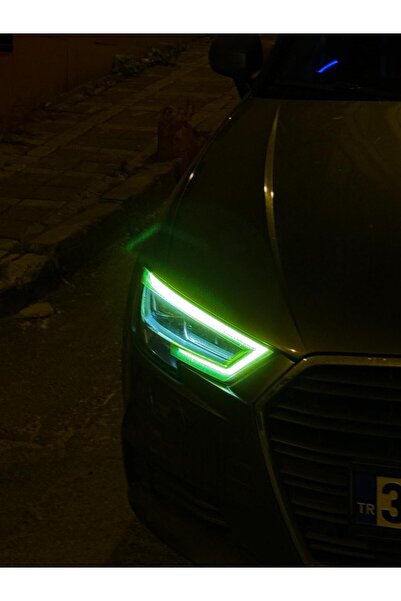 Audi A3 2017 Far Sticker Set Sarı