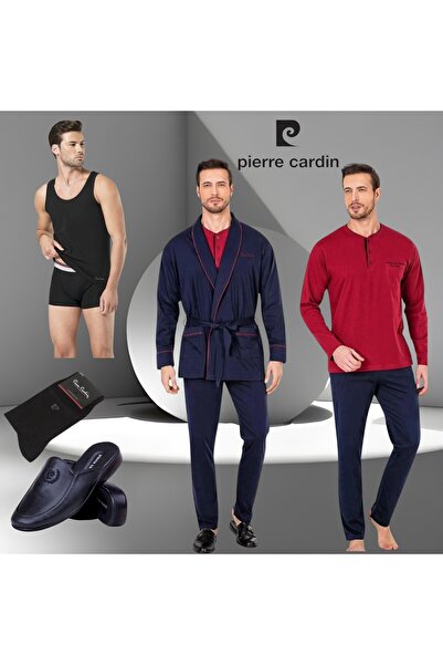 Pierre Cardin ERKEK LİSANSLI 6'LI KUTULU DAMAT ÇEYİZ SETİ THCL0VR5PC