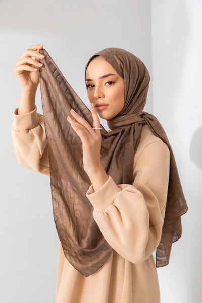 Silk Home Olinda Shawl - Milky Coffee