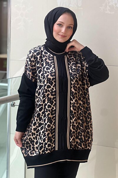 Ghisa Πλεκτό Σατέν Τούνικ με Λεπτομερή Σχέδια