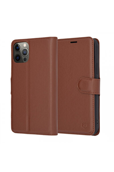 Stef's Cat Husa pentru Apple iPhone 12 Pro, Stef's Cat, Leather Folio, Maro