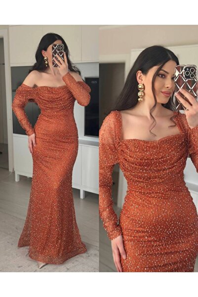 Larenmoda Prenses kol ışıltılı kalem abiye