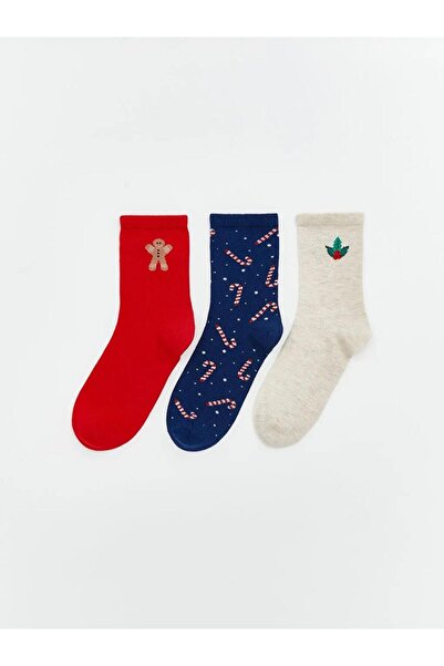 LC Waikiki Christmas Themed Women's Socks 3-Piece (W5)