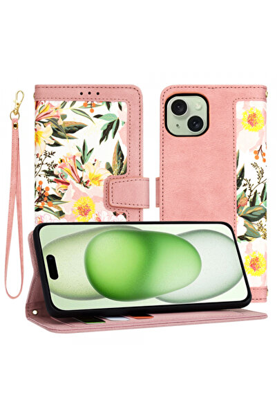 Techsuit Husa pentru Apple iPhone 15 Plus, Techsuit, FlipCraft, Roz