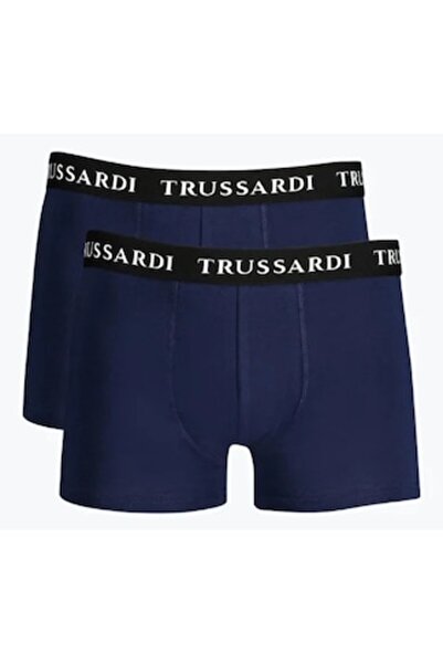 Trussardi - Set of 2 logo boxer briefs, Dark Navy, L