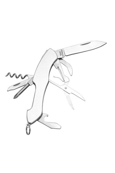 SEDEF SİLVER Mini Çok İşlev 9 Fonksiyonlu Amaçlı Katlanır Doğa, Kamp, Askeri ...