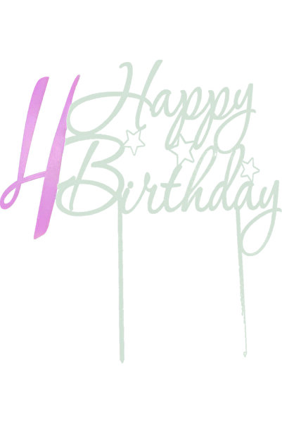 Amco Personalized cake topper 4 23 x 20 x 0.3 cm