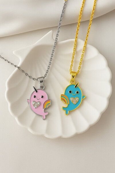 MakeWell Mıknatıslı Paslanmaz Çelik 2’li Arkadaşlık Kolyesi – Kardeş, En Yakın Arkadaş İçin Hediye