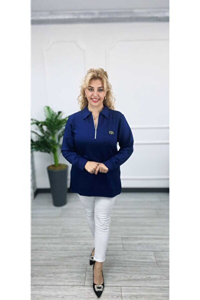 EMZAGİYİM Collar Zipper Blouse