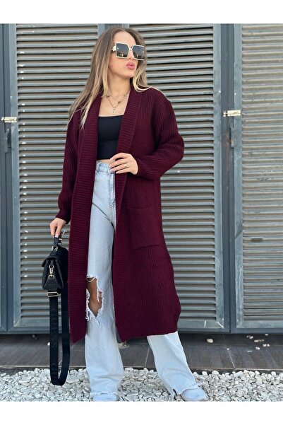 KEJAN TEKSTİL Knitwear Long Cardigan