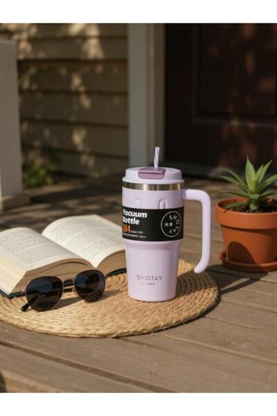 Shotay Thermos Mug Flask 650ml Purple Color - Sht-St-8163