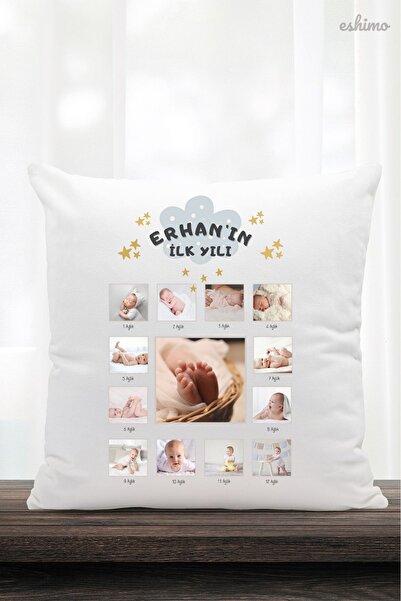 Eshimo Bebekler İçin İlk Yıl Resimleri Baskılı Kişiye Özel Baskılı Dekoratif ...