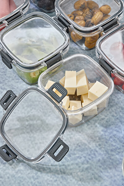 OES HOME 6'lı Sızdırmaz Silikon Contalı Kahvaltılık Saklama Kabı Seti