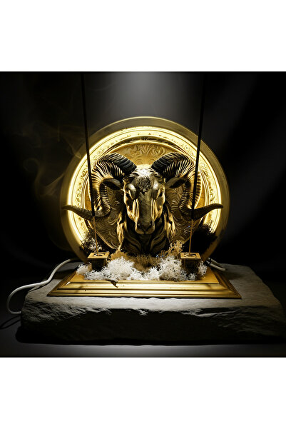 FORTE DESING 🐏 Koç Burcu Figürlü Işıklı Tütsülük | 3D El Yapımı Neon Ledli B...