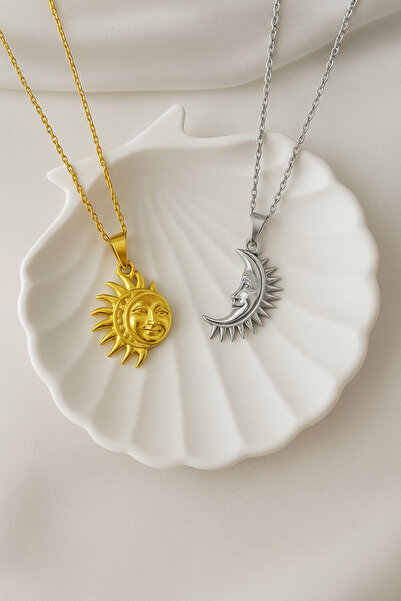 MakeWell Mıknatıslı Paslanmaz Çelik 2’li Arkadaşlık Kolyesi – Kardeş, En Yakın Arkadaş İçin Hediye