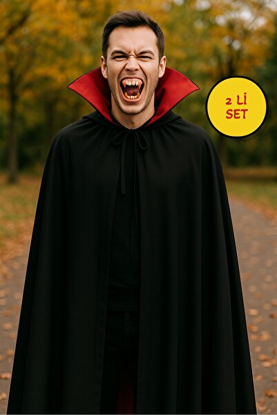 TOYFEST Хелловін Костюмна вечірка Вампір-кровопивця Граф Дракула Плащ + Накла...