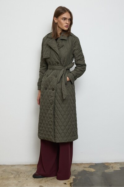 QANU Καπιτονέ παλτό Valora Πράσινο