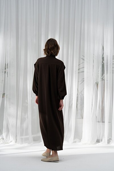 QANU Classic Ferace Brown Loose Fit