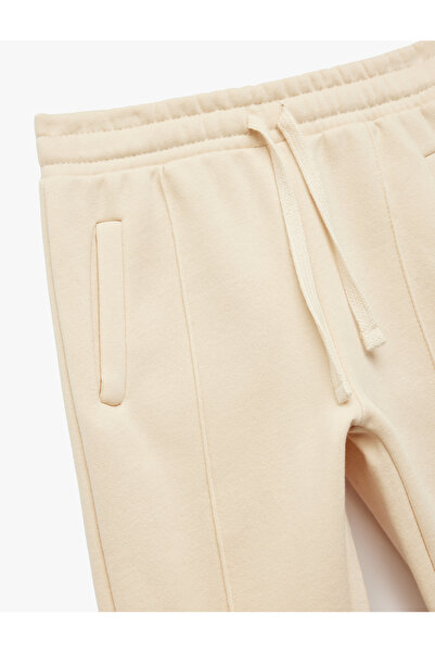 Koton Basic Sweatpants with Pockets and Lace-Up Waist