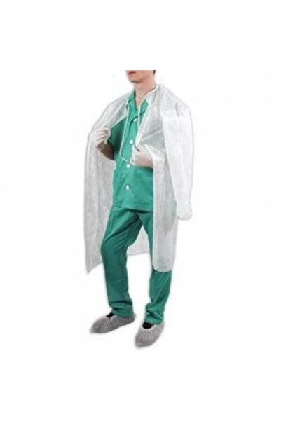 Iglow Set 10 halate de unică folosință din TNT albe