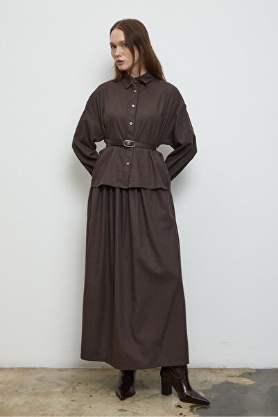 QANU Lady Shirt Brown