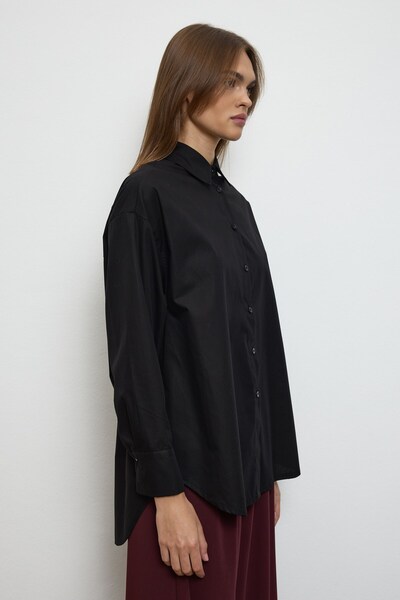 QANU Basic Cotton Shirt Black