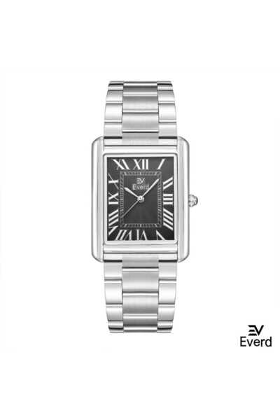 Un ساعة إيفرد الأصلية المصنوعة من ستانلس ستيل عالي الجودة-اللون فضي