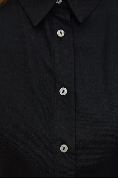 QANU Набрана пола черна