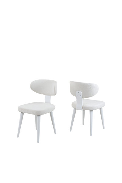 PLASMOB 80x120 Mutfak Masa Takımı 1 Masa + 4 Ahşap Sandalye Salon Masası Viktoria Model-Traverten