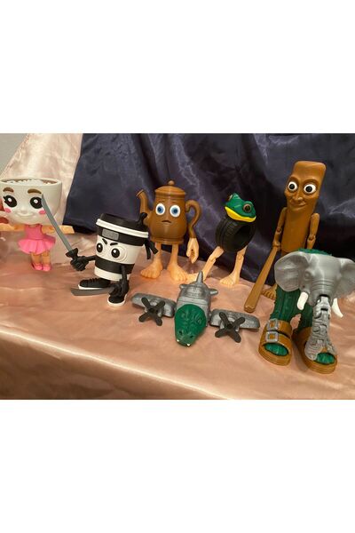 Eta3d Mega Boy 7-Piece Set Tung Sahur Ta Sahur Assassino Cappicino Riliri Doll Bombardino Brainrot Family