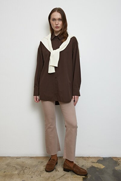 QANU Basic Cotton Shirt Brown