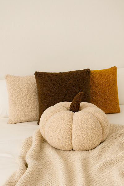 Madame Clean Home Teddy Decorative Quartet Cushion/Pillow with Inner Filling